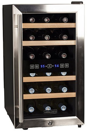 Koldfront 18-Bottle Dual Zone Wine Cooler